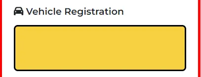 Vehicle Registration Number